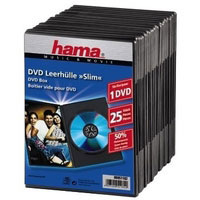 Hama DVD Slim Box 25, Black (00051182)